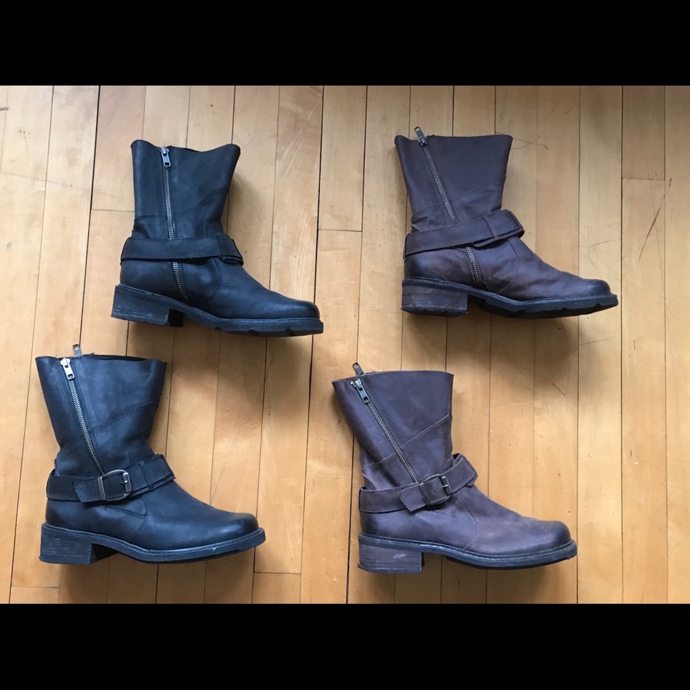 Walking Cradles Leather Motorcycle Boots 6W